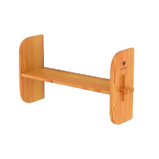 Полка одинарная Bentwood для предбанника 230х860х450