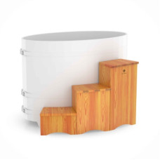 Подиум для купели две ступеньки Bentwood 250х500х750