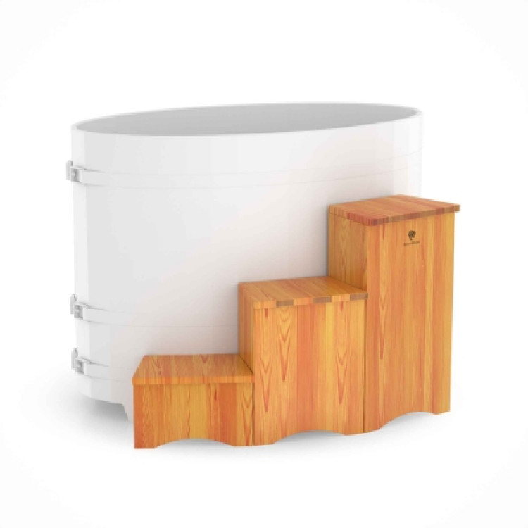 Подиум для купели две ступеньки Bentwood 250х500х750