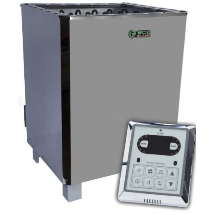 Электрокаменка для сауны и бани EcoFlame SAM D-12 12 кВт + пульт CON6