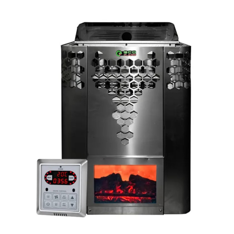 Электрокаменка для сауны Ecoflame HYB60 6 кВт + пульт CON6