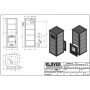 Печь дровяная KLOVER RT-20 RV в Киеве