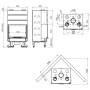 Камінна топка Nordica Monoblocco Ghisa 750 Piano