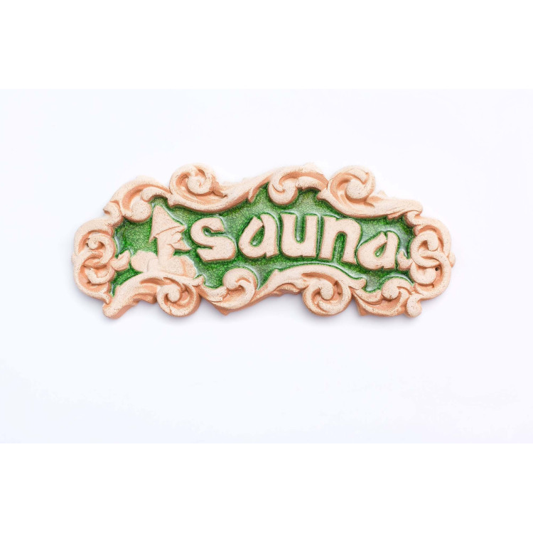 Декоративная табличка «SAUNA» в Киеве